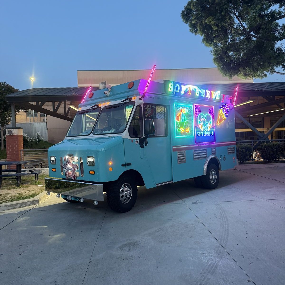 Birthday party with the truck